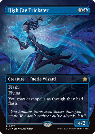 High Fae Trickster (Borderless) (Mana Foil) [Foundations] 