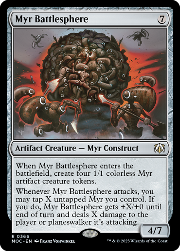 Myr Battlesphere [March of the Machine Commander] 