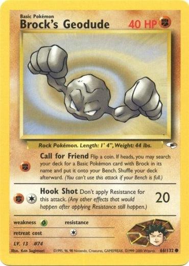 Brock's Geodude (66/132) [Gym Heroes Unlimited] 
