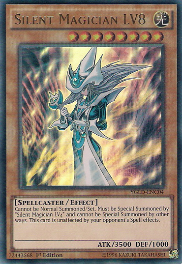 Silent Magician LV8 [YGLD-ENC04] Ultra Rare 