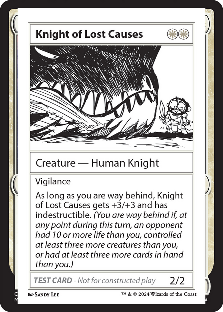 Knight of Lost Causes [Mystery Booster 2 Playtest Cards] 