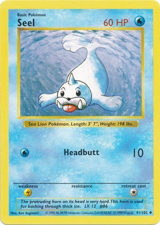 Seel (41/102) [Shadowless Unlimited Base Set] 