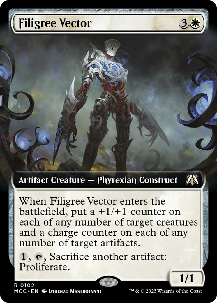 Filigree Vector (Extended Art) [March of the Machine Commander] 