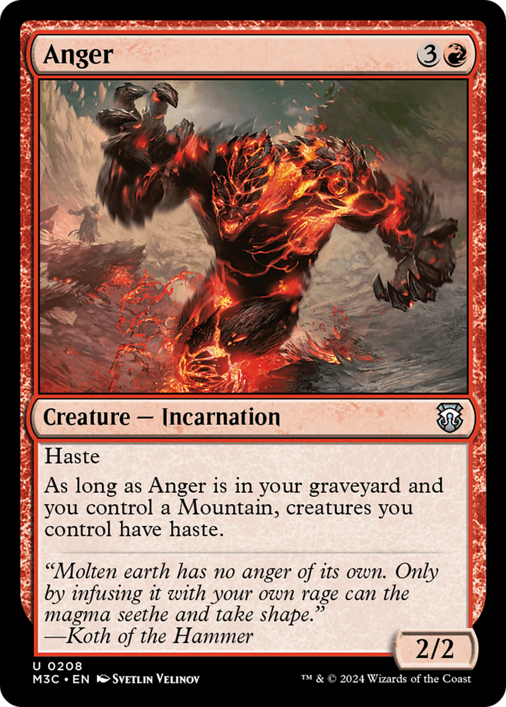 Anger (Ripple Foil) [Modern Horizons 3 Commander] 