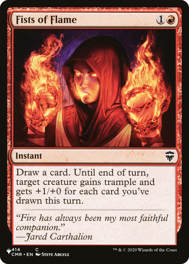 Fists of Flame [The List Reprints] 