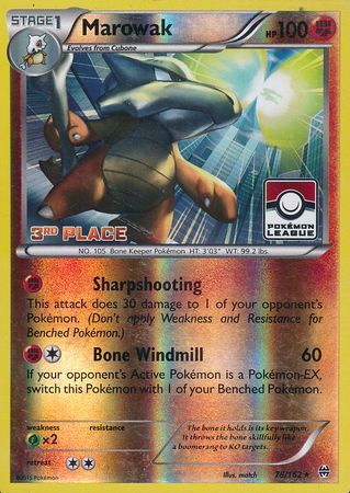 Marowak (78/162) (League Promo 3rd Place) [XY:BREAKthrough] 