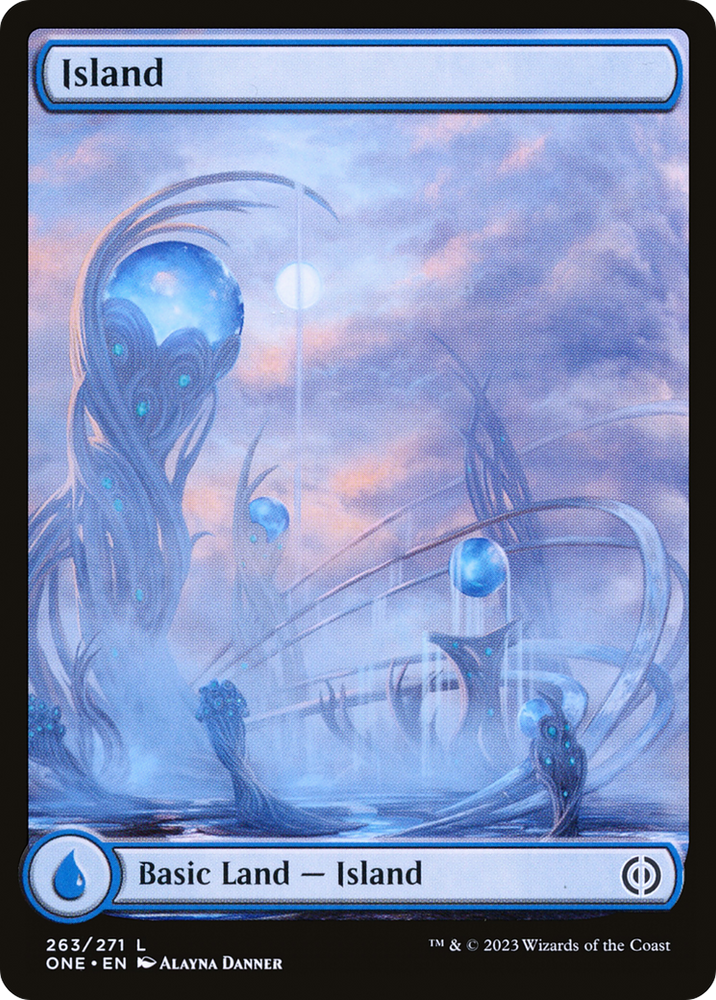 Island (263) (Full-Art) [Phyrexia: All Will Be One] 