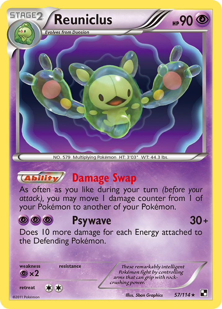 Reuniclus (57/114) [Black &amp; White: Base Set] 