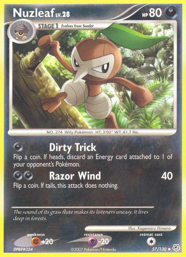 Nuzleaf (57/130) [Diamond &amp; Pearl: Base Set] 