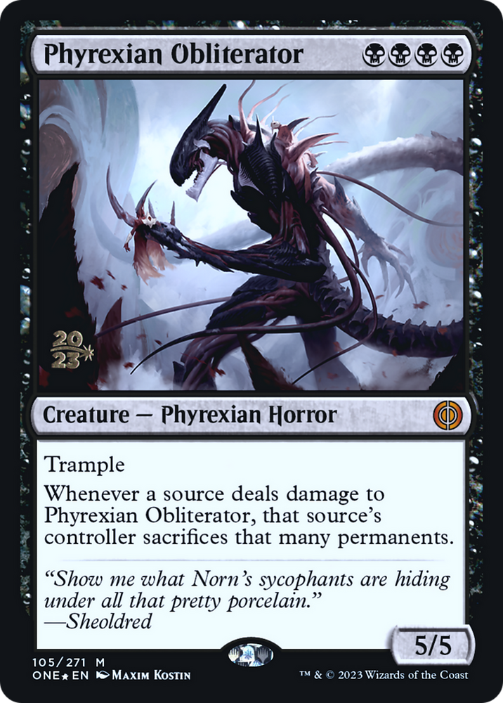 Phyrexian Obliterator [Phyrexia: All Will Be One Prerelease Promos] 