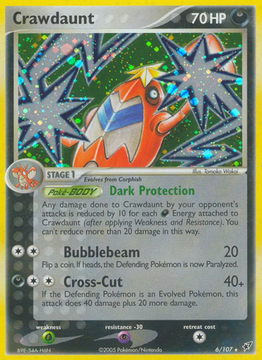 Crawdaunt (6/107) [EX: Deoxys] 