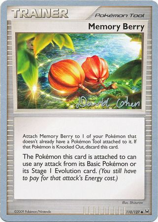 Memory Berry (110/127) (Stallgon - David Cohen) [World Championships 2009] 