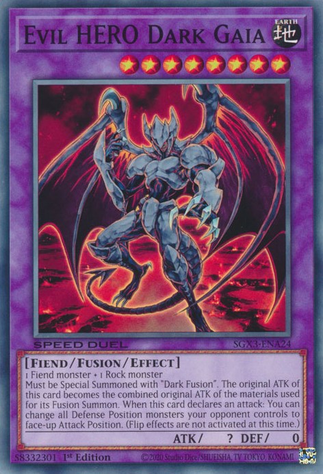 Evil HERO Dark Gaia [SGX3-ENA24] Common 
