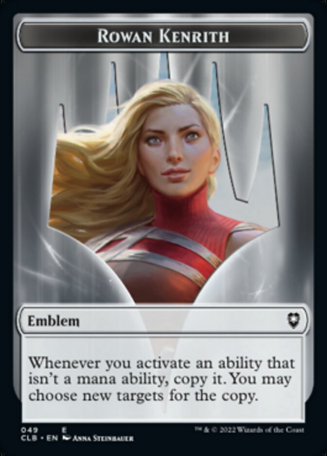 Rowan Kenrith Emblem // Copy Double-Sided Token [Commander Legends: Battle for Baldur's Gate Tokens] 