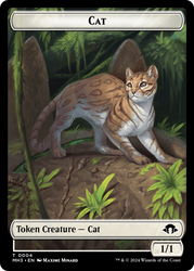 Eldrazi Spawn // Cat Double-Sided Token [Modern Horizons 3 Tokens]