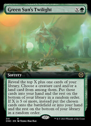 Green Sun's Twilight (Extended Art) [Phyrexia: All Will Be One] 