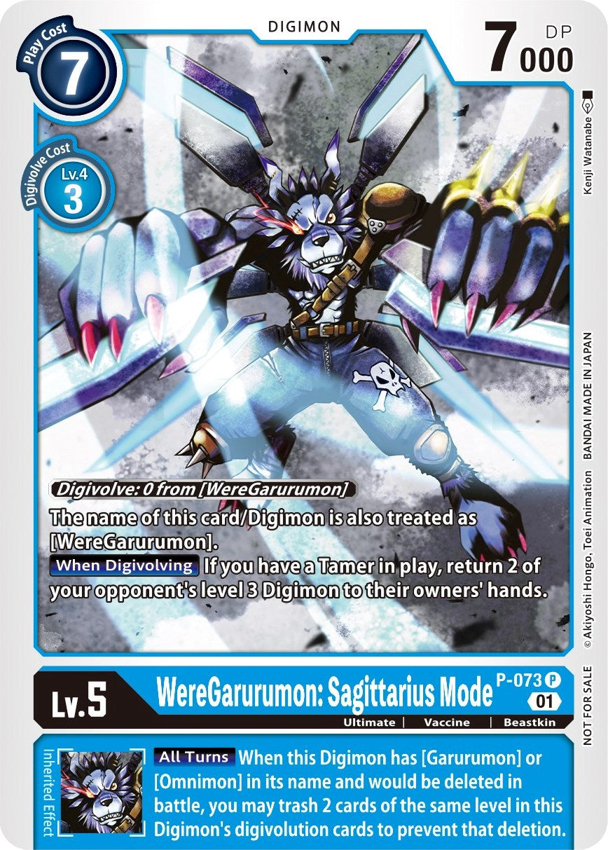 WereGarurumon: Sagittarius Mode [P-073] (Update Pack) [Promotional Cards] 