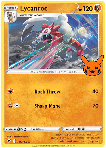 Lycanroc (095/185) [Trick or Trade 2023] 