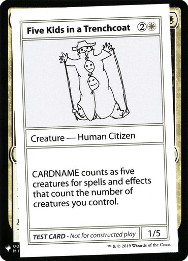 Five Kids in a Trenchcoat [Mystery Booster Playtest Cards] 