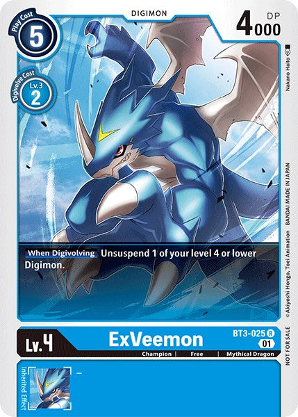 ExVeemon [BT3-025] (Winner Pack Double Diamond) [Release Special Booster Promos] 