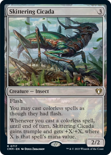 Skittering Cicada [Commander Masters] 