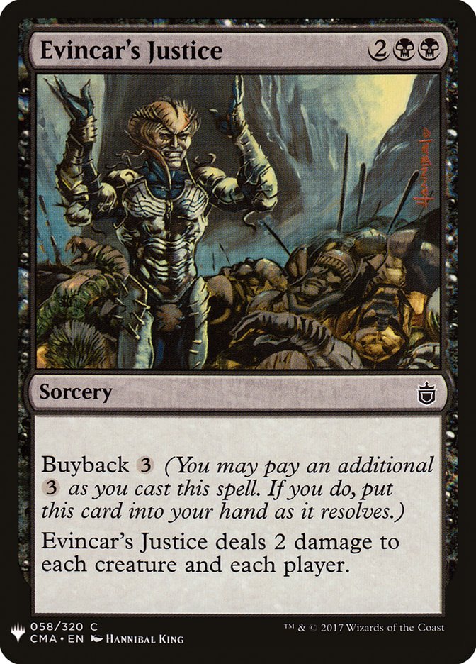 Evincar's Justice [Mystery Booster] 