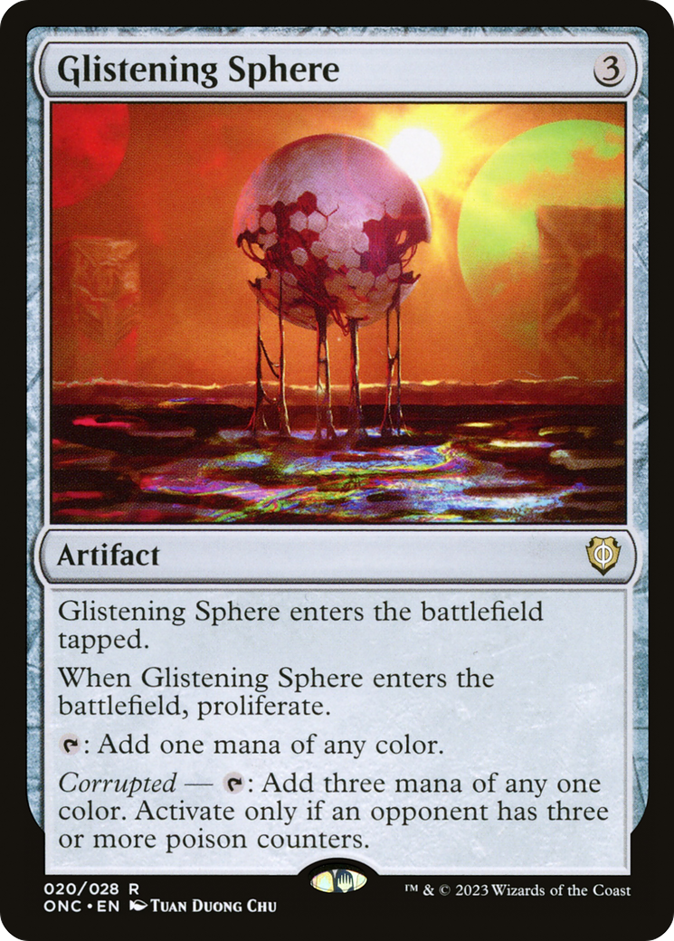 Glistening Sphere [Phyrexia: All Will Be One Commander] 