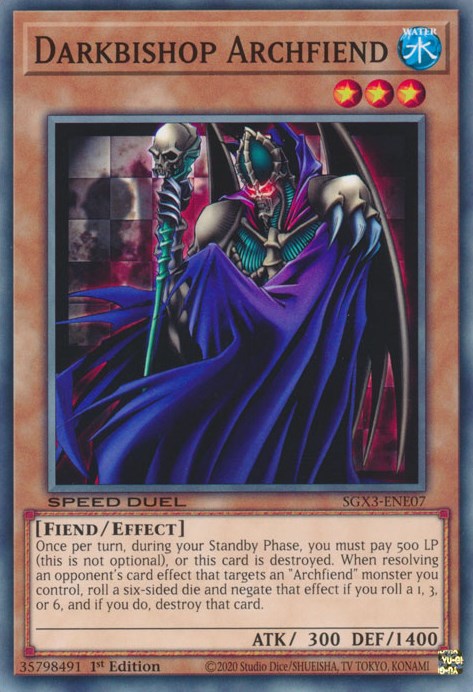Darkbishop Archfiend [SGX3-ENE07] Common 