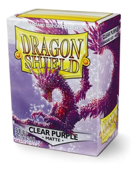 Dragon Shield: Standard 100ct Sleeves - Clear Purple (Matte) 