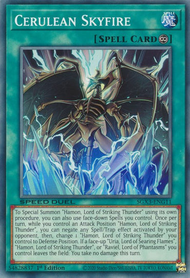 Cerulean Skyfire [SGX3-ENG11] Common 