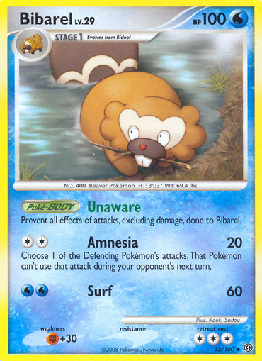 Bibarel (32/100) [Diamond &amp; Pearl: Stormfront] 
