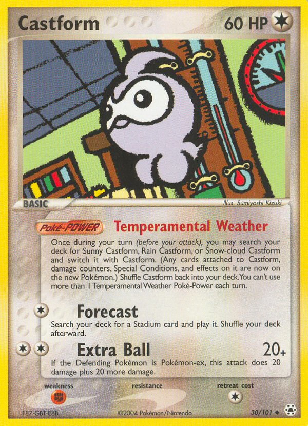 Castform (30/101) [EX: Hidden Legends] 