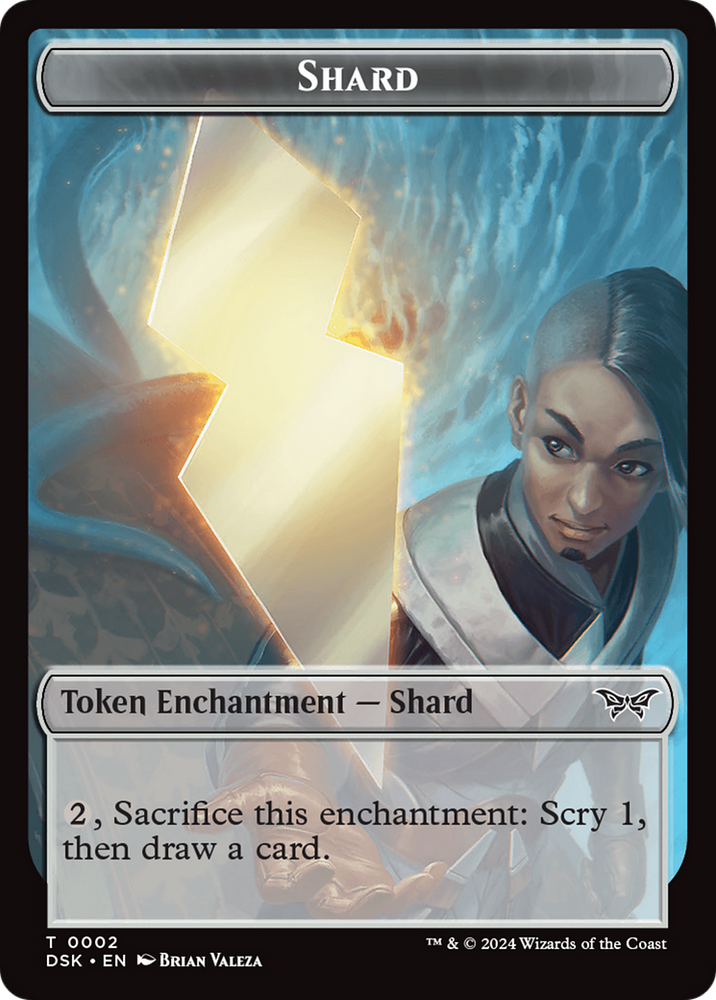 Shard // Manifest Double-Sided Token [Duskmourn: House of Horror Tokens] 