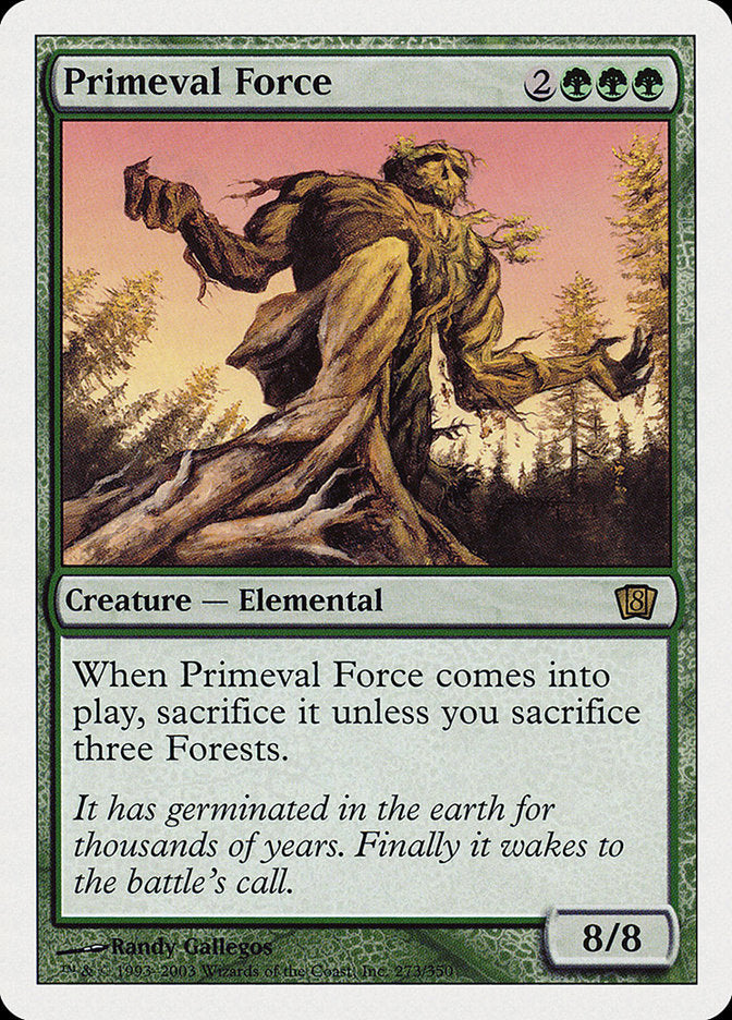 Primeval Force (8th Edition) [Oversize Cards] 