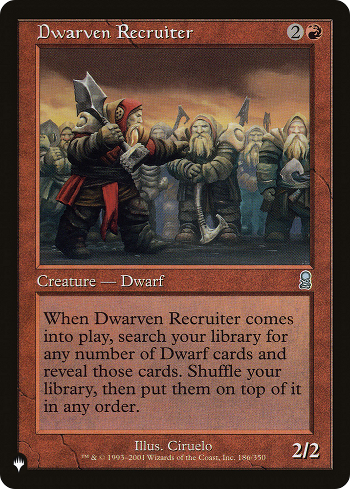 Dwarven Recruiter [The List] 
