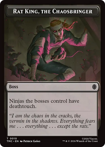 Rat King, The Chaosbringer [Teenage Mutant Ninja Turtles Commander Tokens]