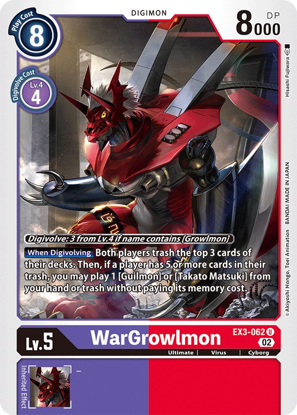 WarGrowlmon [EX3-062] [Draconic Roar] 