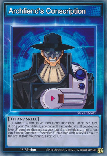 Archfiend's Conscription [SGX3-ENS05] Common 