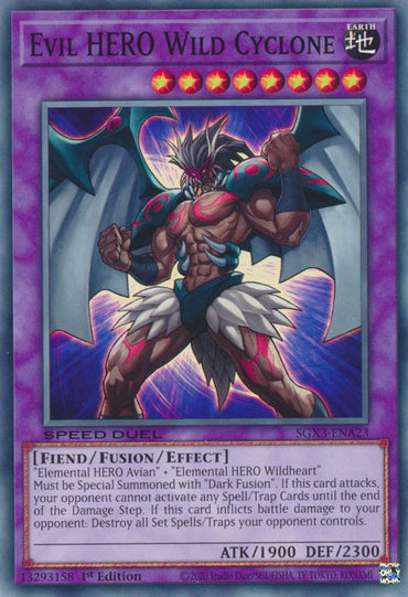 Evil HERO Wild Cyclone [SGX3-ENA23] Common 