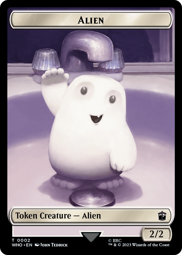 Alien // Food (0025) Double-Sided Token [Doctor Who Tokens] 