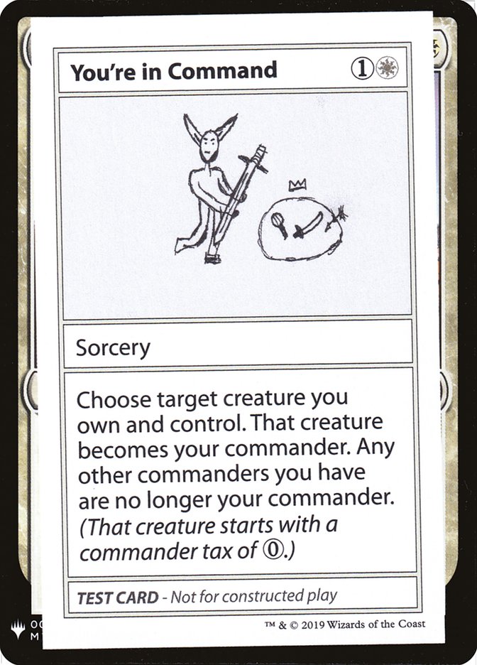 You're in Command [Mystery Booster Playtest Cards] 