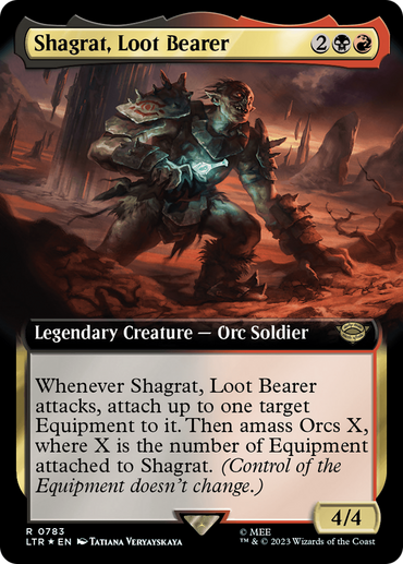 Shagrat, Loot Bearer (Extended Art) (Surge Foil) [The Lord of the Rings: Tales of Middle-Earth] 