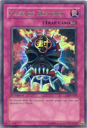 Mask of Restrict [LON-018] Ultra Rare 