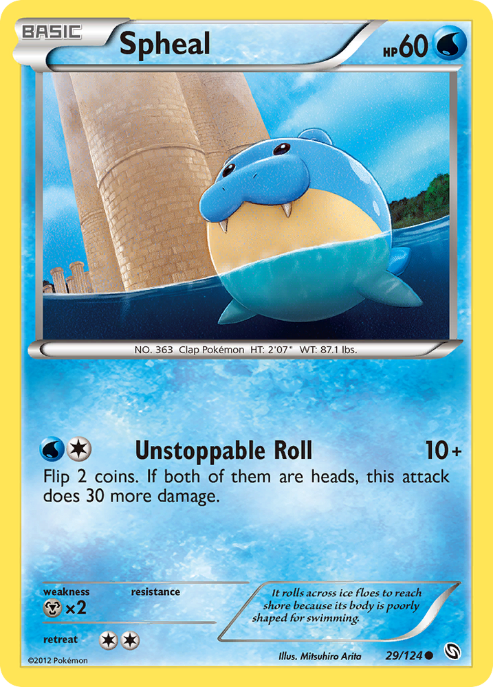 Spheal (29/124) [Black &amp; White: Dragons Exalted] 