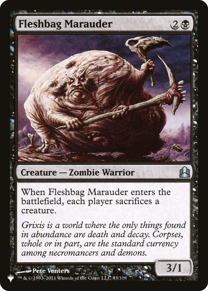 Fleshbag Marauder [The List Reprints] 