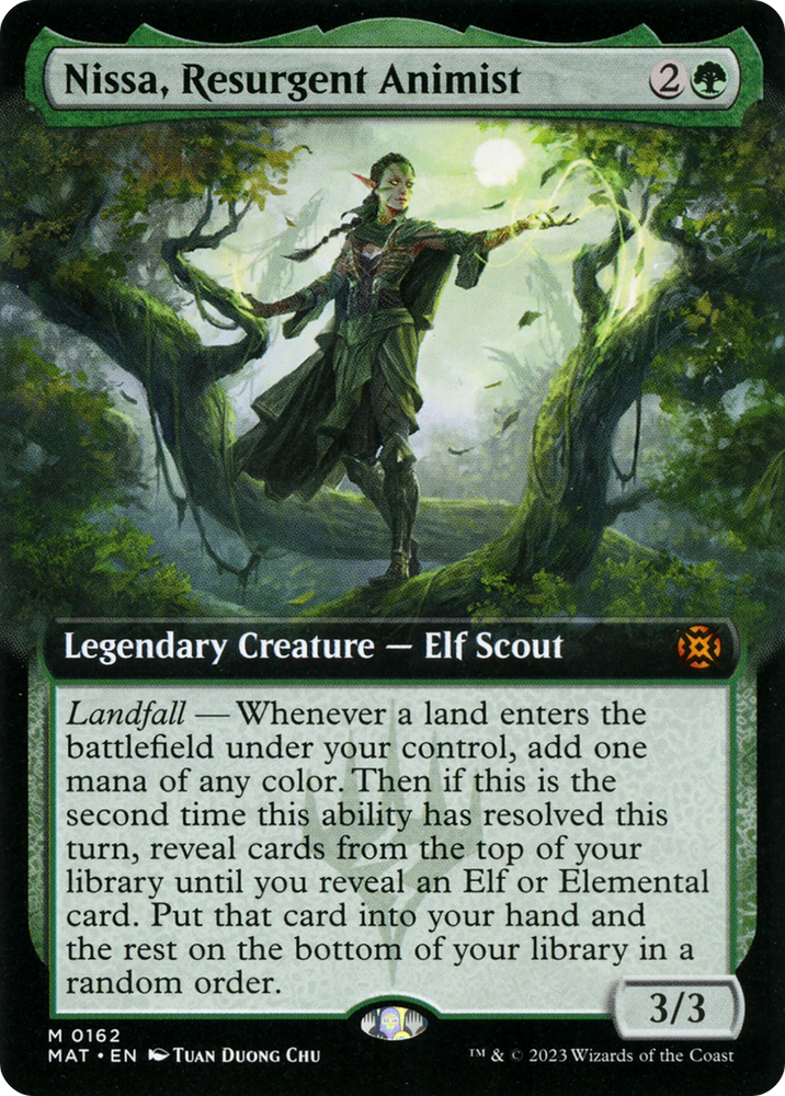 Nissa, Resurgent Animist (Extended Art) [March of the Machine: The Aftermath] 