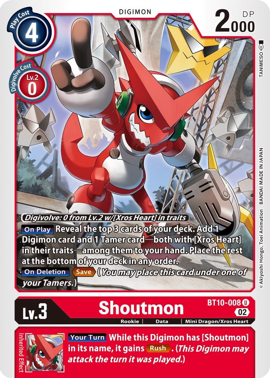 Shoutmon [BT10-008] [Xros Encounter]