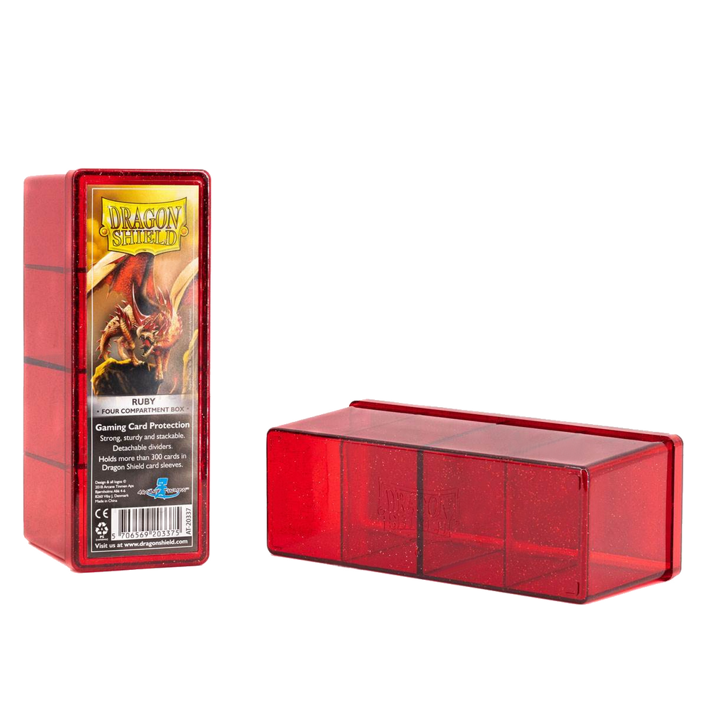 Dragon Shield: Four-Compartment Deck Box - Ruby 