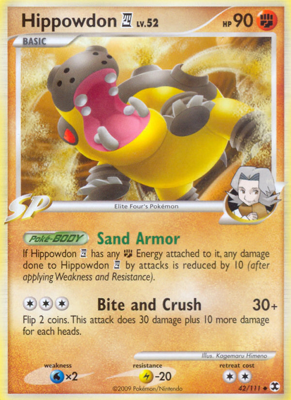 Hippowdon (42/111) [Platinum: Rising Rivals] 