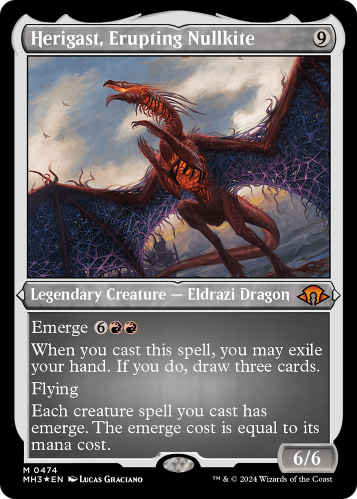 Herigast, Erupting Nullkite (Foil Etched) [Modern Horizons 3] 